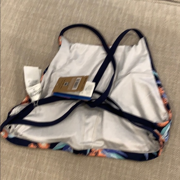 NWT Patagonia navy high neck bikini top - Picture 5 of 7